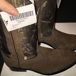 Masterson Camo/brown cowboy boots